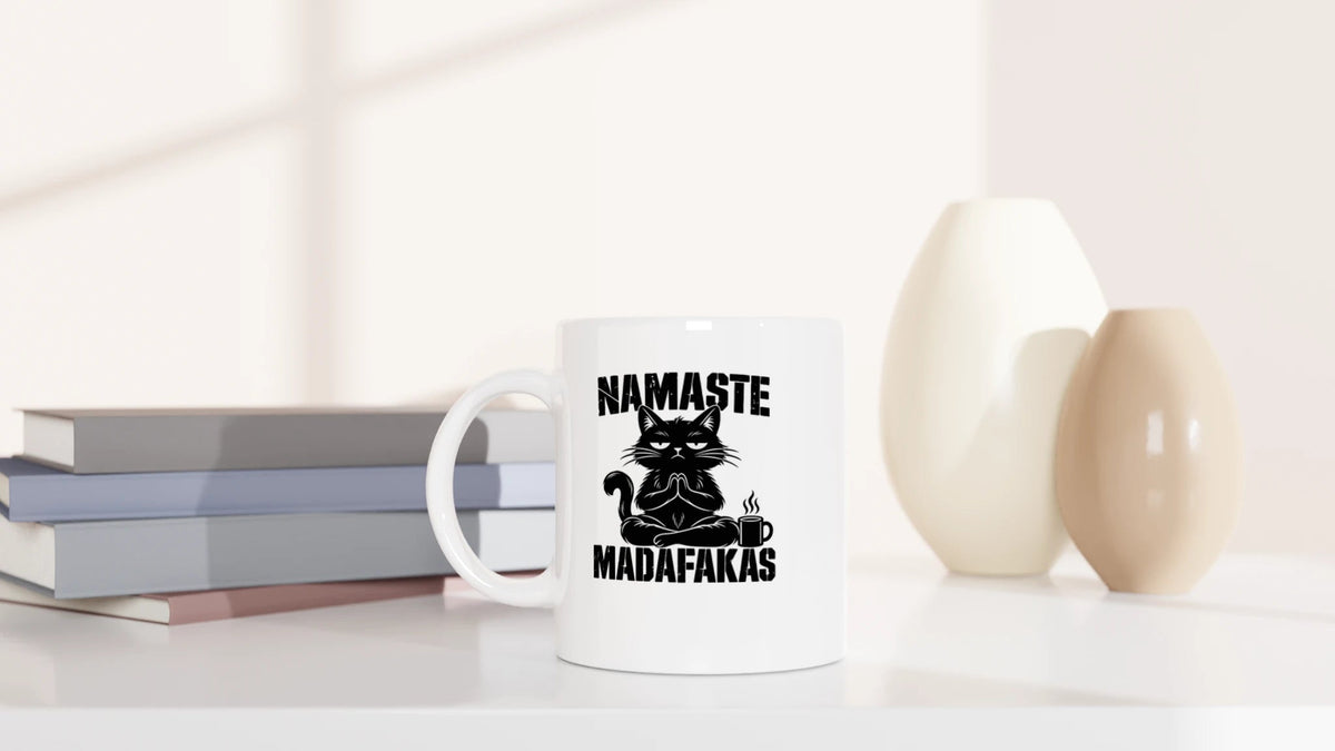Tasse 325ml - Namaste Madafakas - Katze
