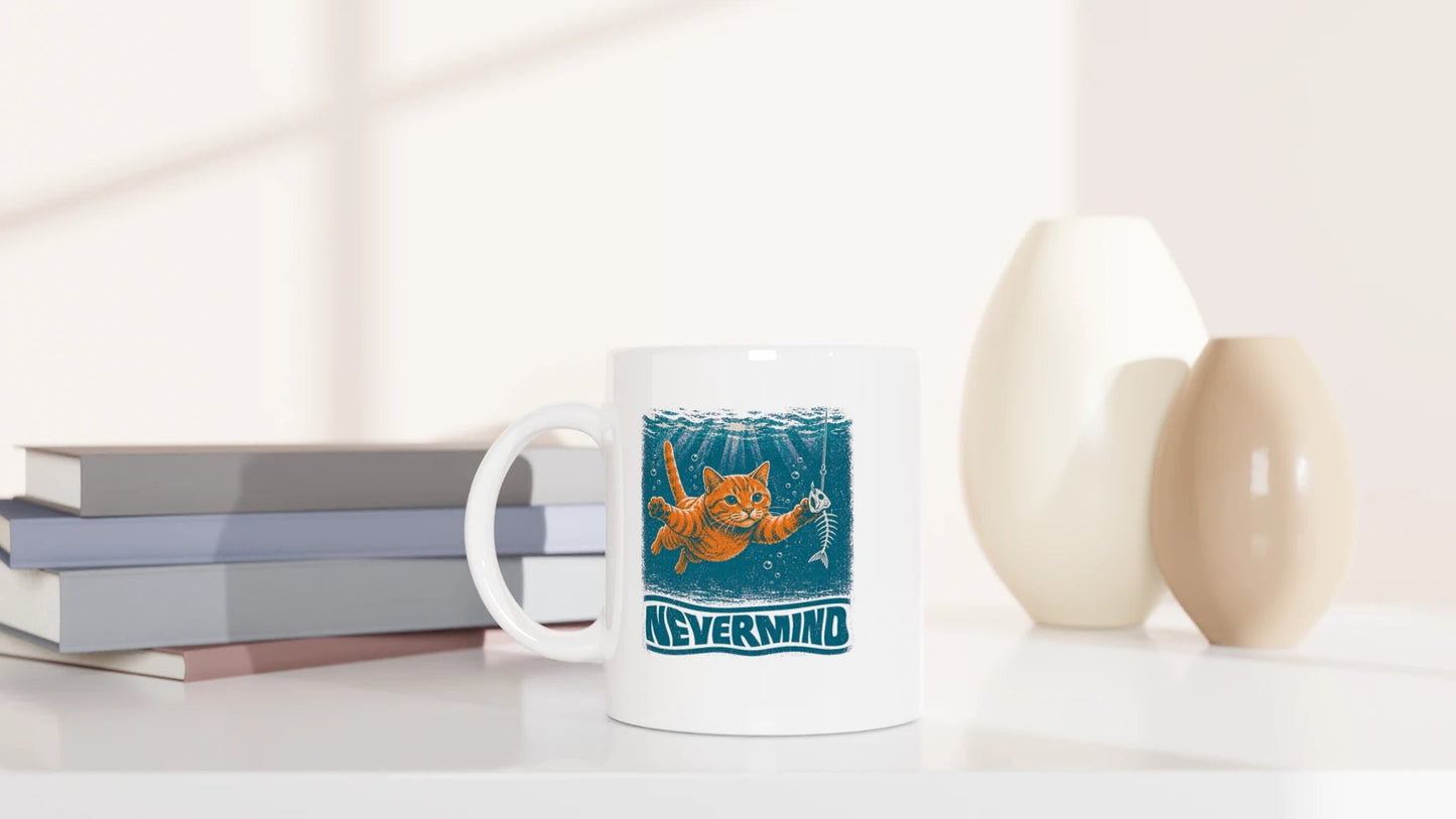 Tasse 325ml - Nevermind - Katze, Sommer