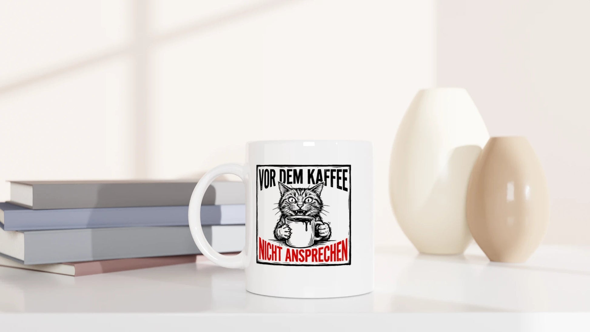 Tasse 325ml - Nicht ansprechen - Katze & Kaffee