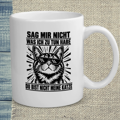 Tasse 325ml - Nicht meine Katze - Katze