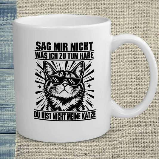 Tasse 325ml - Nicht meine Katze - Katze