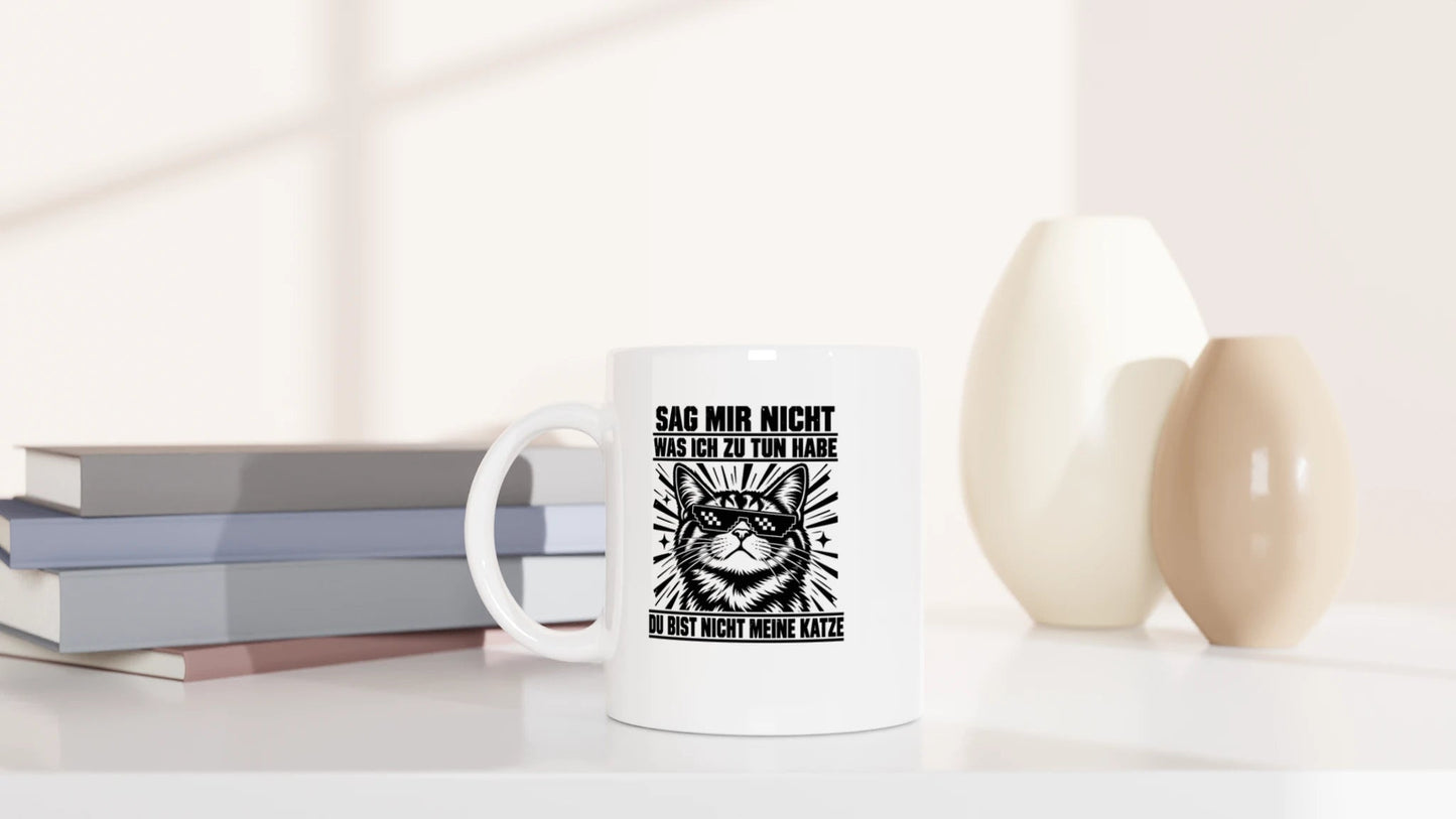 Tasse 325ml - Nicht meine Katze - Katze