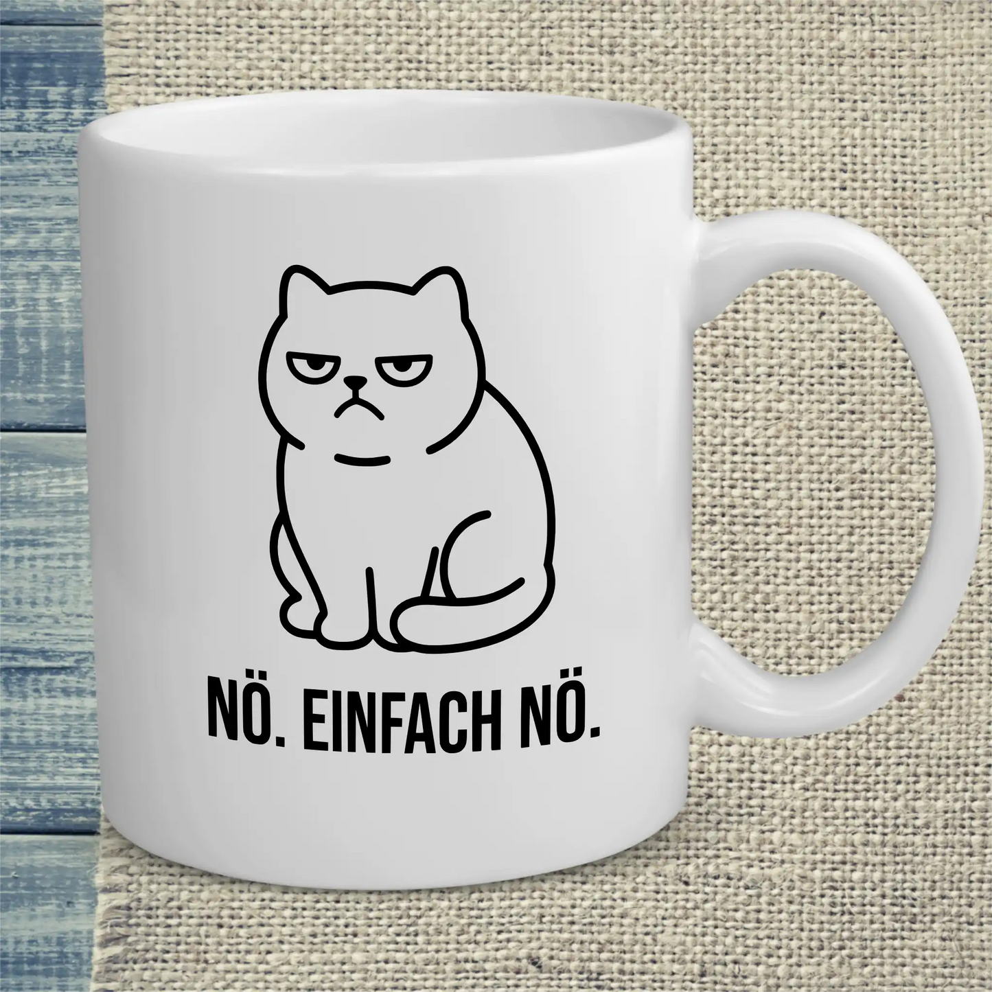 Tasse 325ml - Nö. Einfach Nö. - Katze
