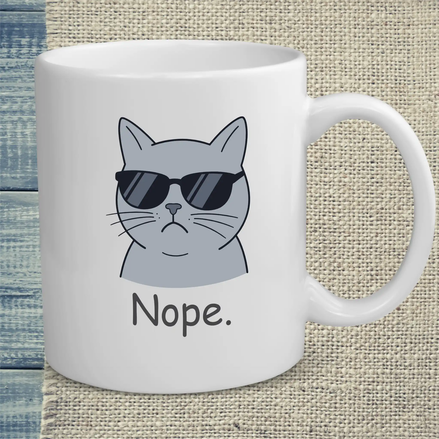 Tasse 325ml - nope. - Katze