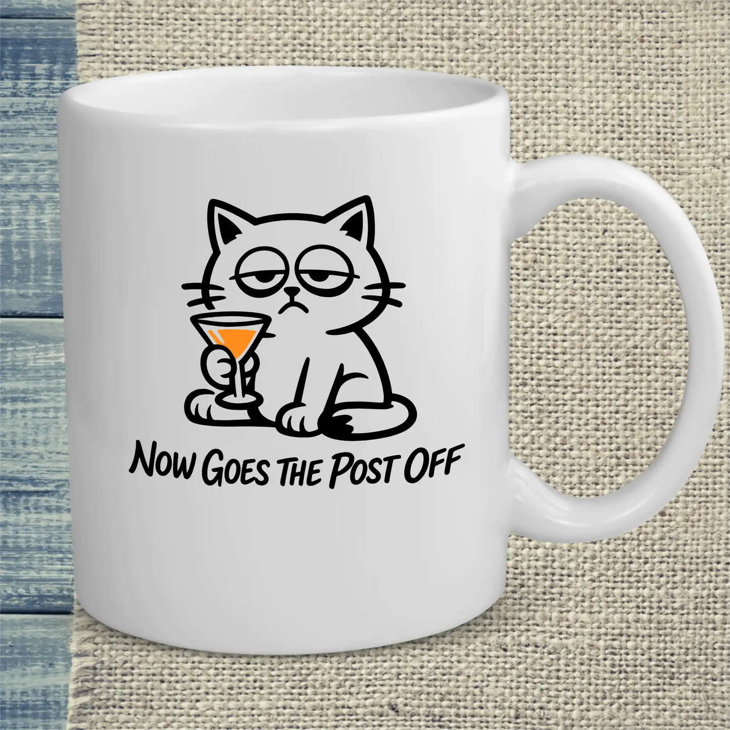 Tasse 325ml - now goes the post off - Katze