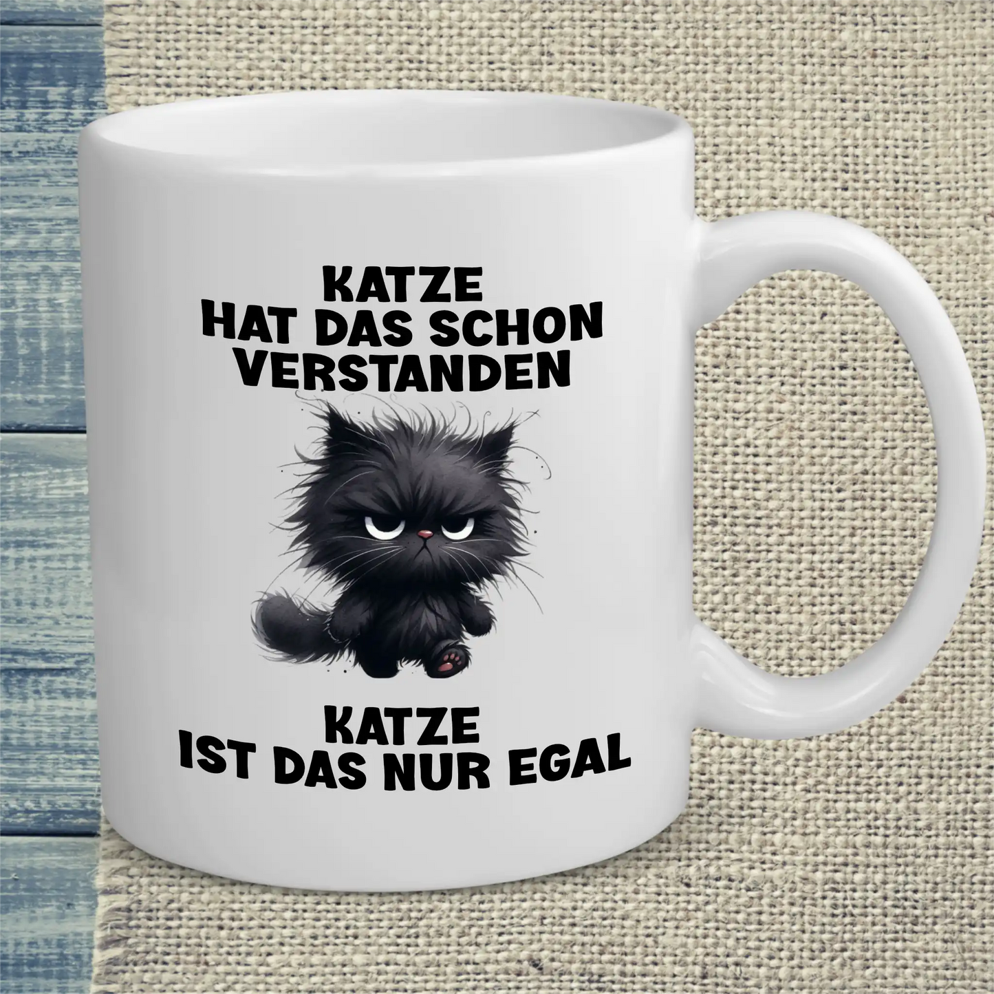 Tasse 325ml - Nur egal - Katze