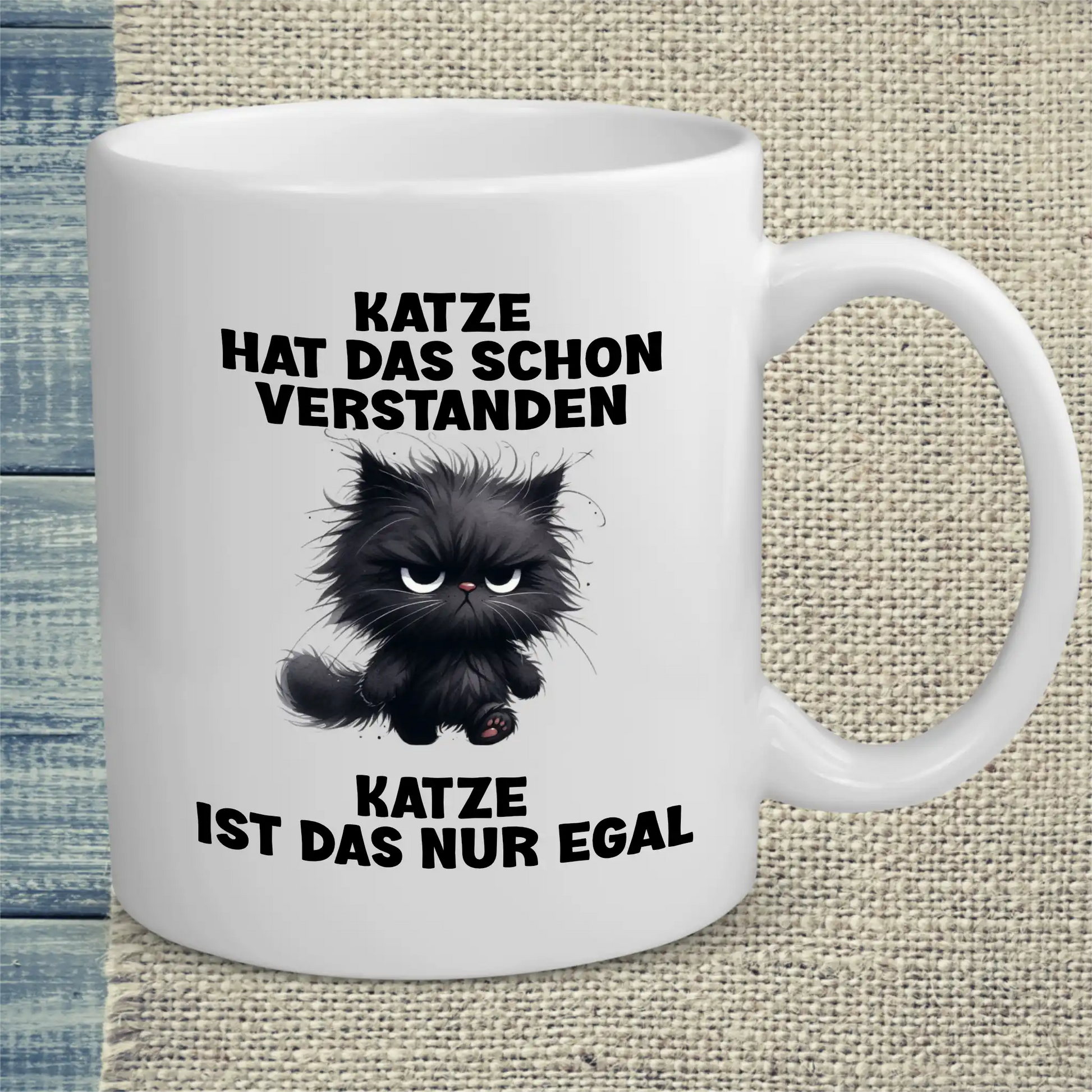 Tasse 325ml - Nur egal - Katze