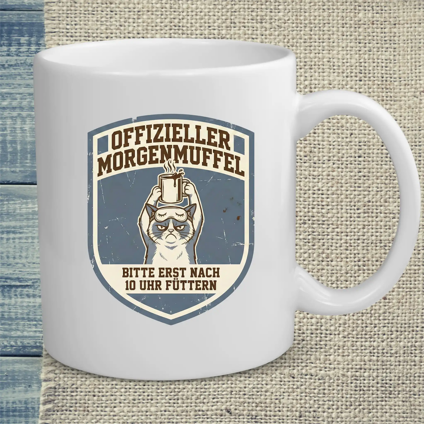 Tasse 325ml - Offizieller Morgenmuffel - Katze & Kaffee