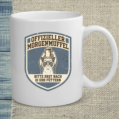 Tasse 325ml - Offizieller Morgenmuffel - Katze & Kaffee