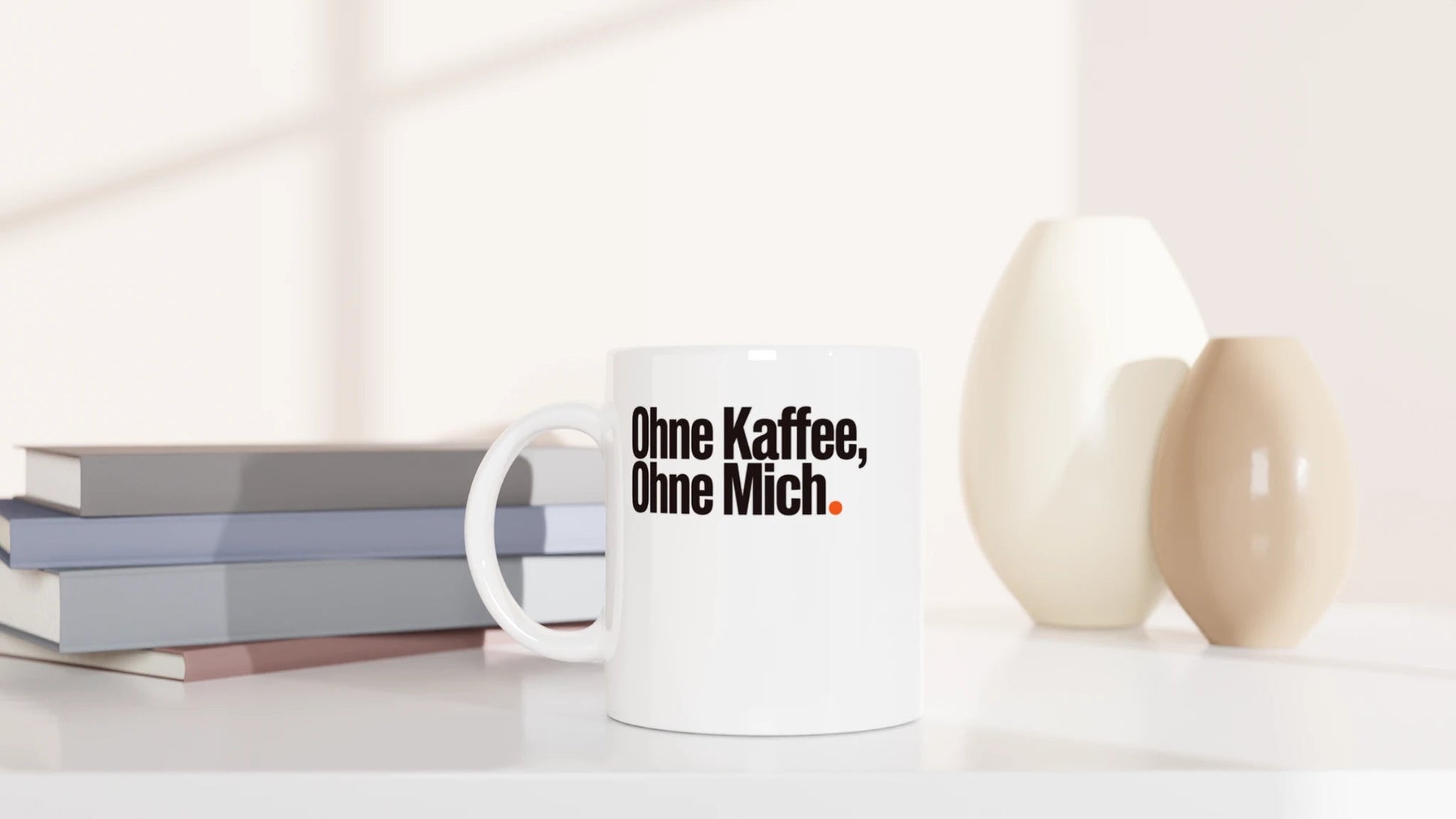 Tasse 325ml - Ohne Kaffee, ohne mich - Kaffee