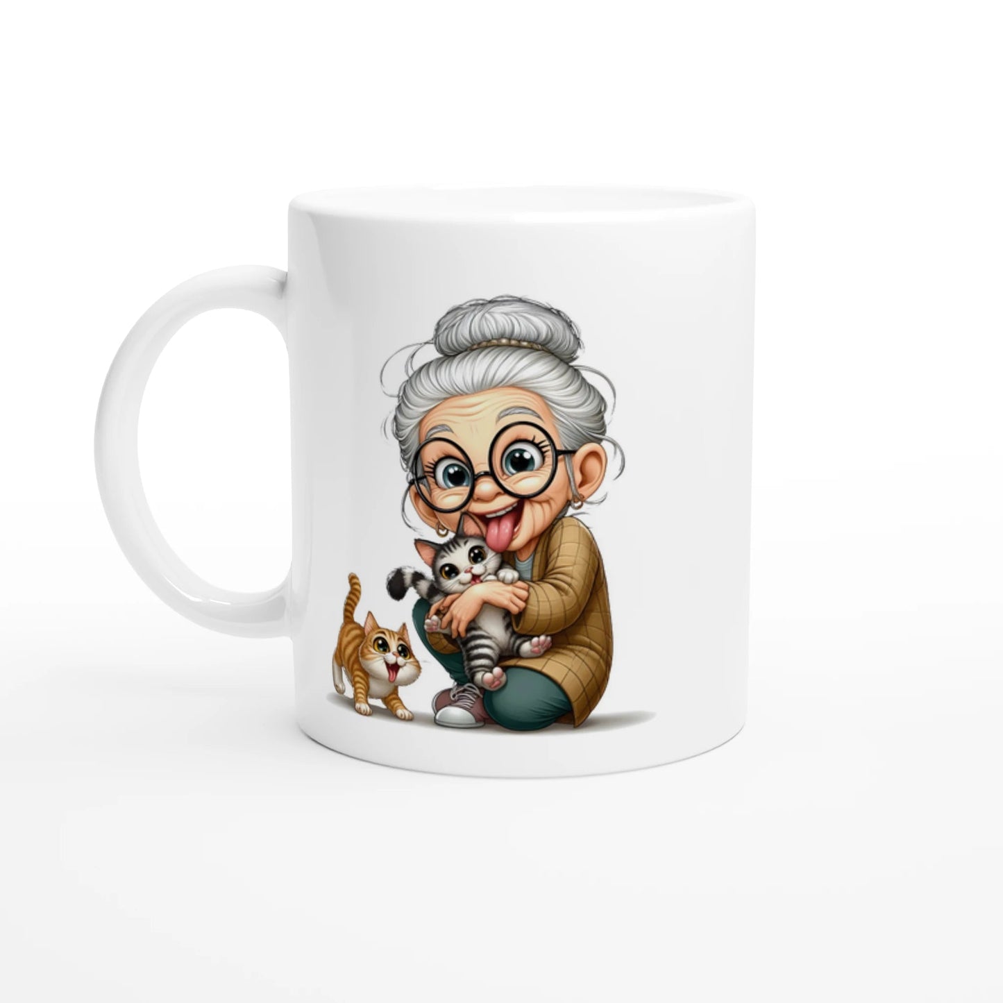 Tasse 325ml - Oma liebt Katzen - Kaffee, Cat Lady