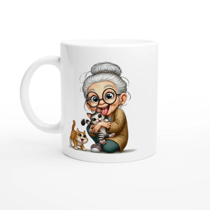 Tasse 325ml - Oma liebt Katzen - Kaffee, Cat Lady
