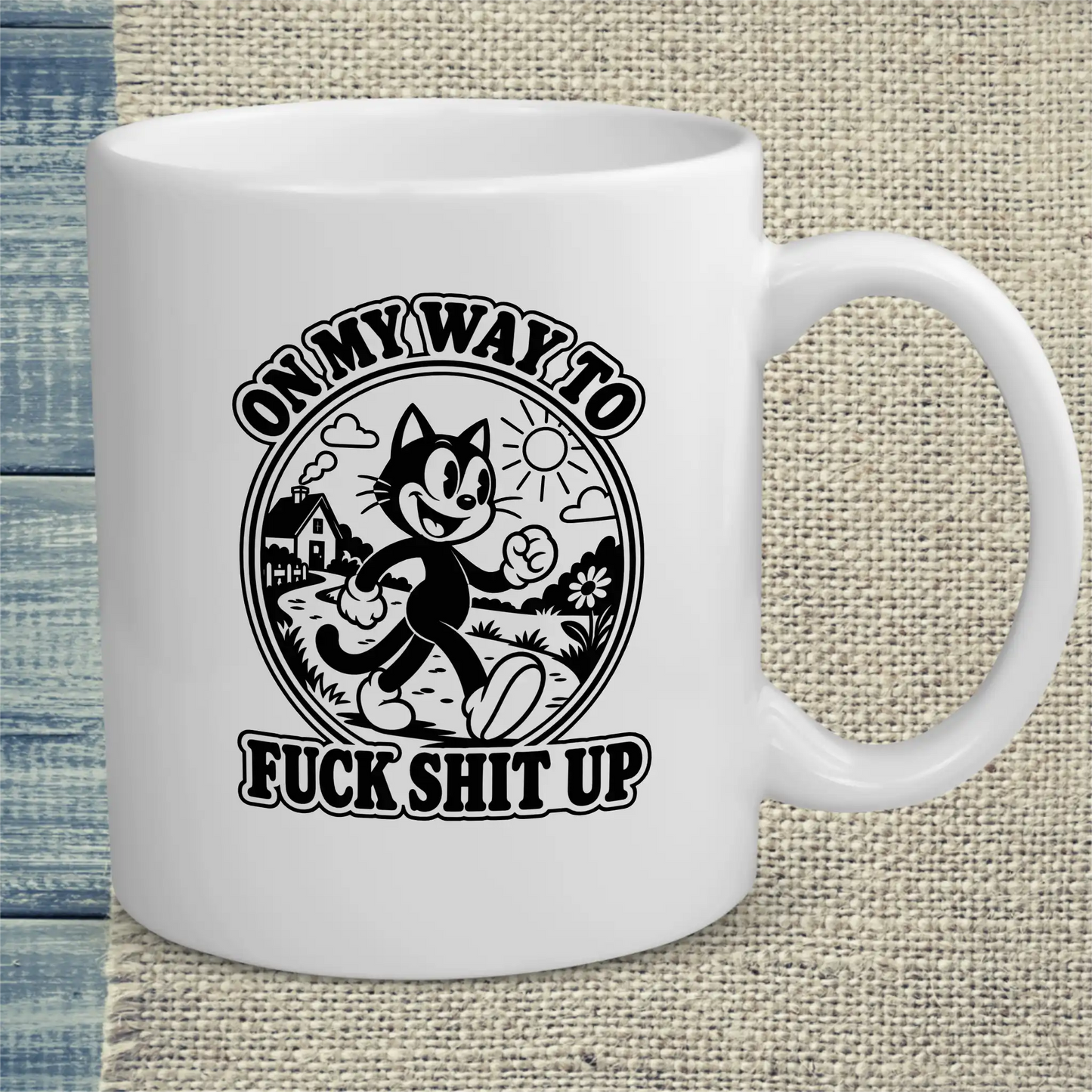 Tasse 325ml - On my Way - Katze