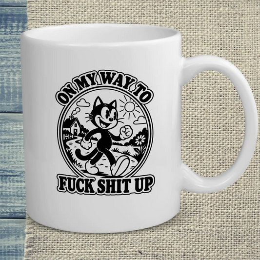 Tasse 325ml - On my Way - Katze