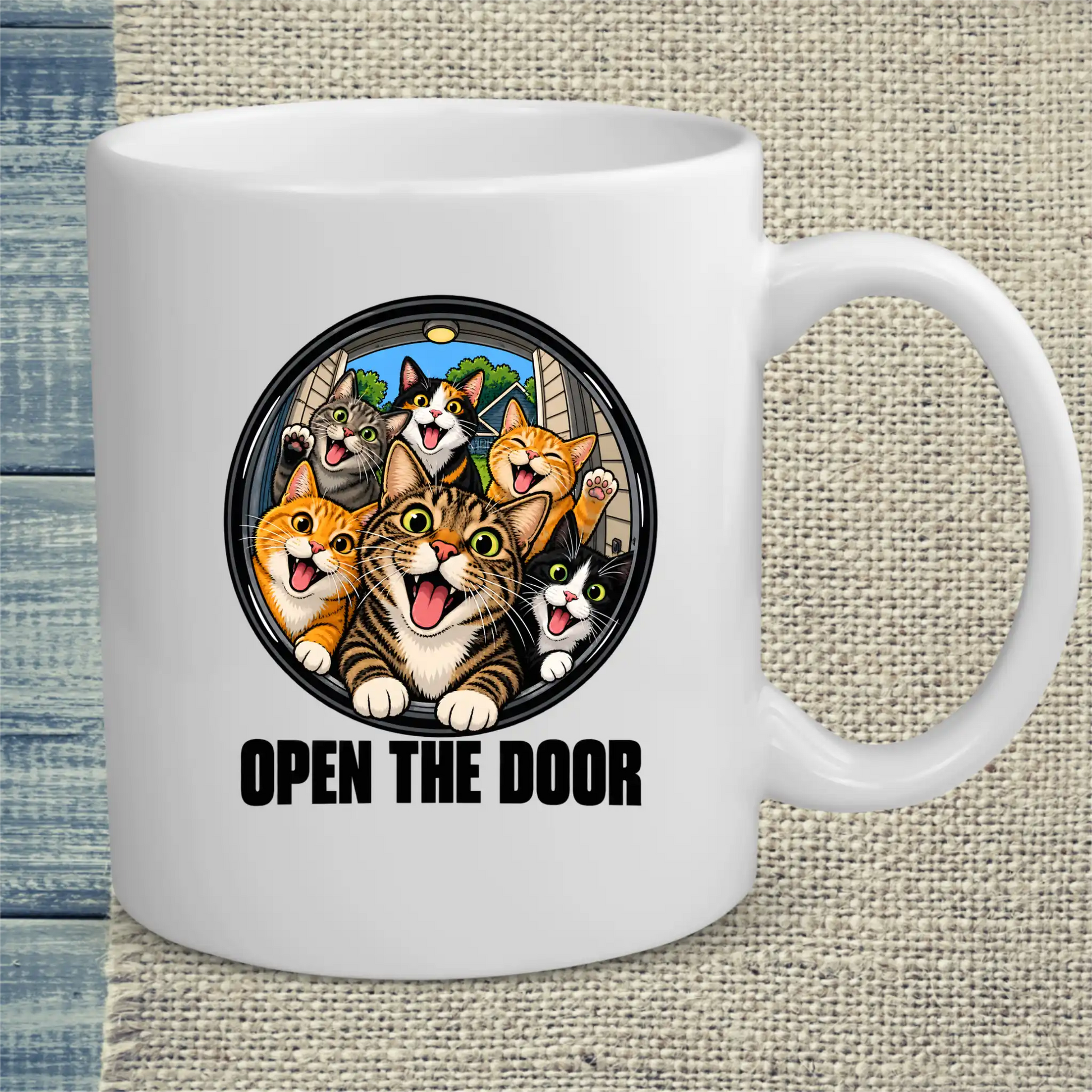 Tasse 325ml - Open the Door - Katze