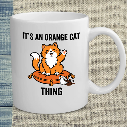 Tasse 325ml - Orange Cat Thing - Katze, Orange