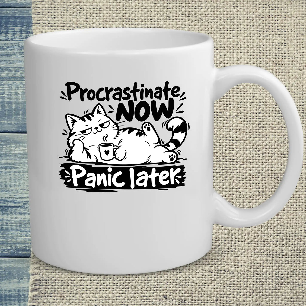Tasse 325ml - Procrastinate - Katze