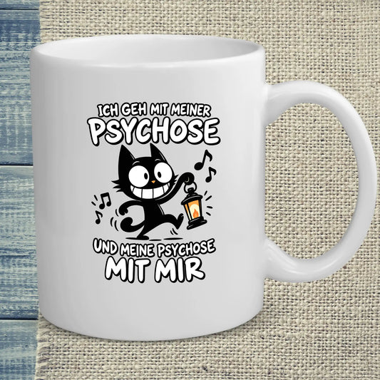 Tasse 325ml - Psychose - Katze