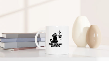 Tasse 325ml - Purr-normal Activity - Katze & Kaffee, Halloween