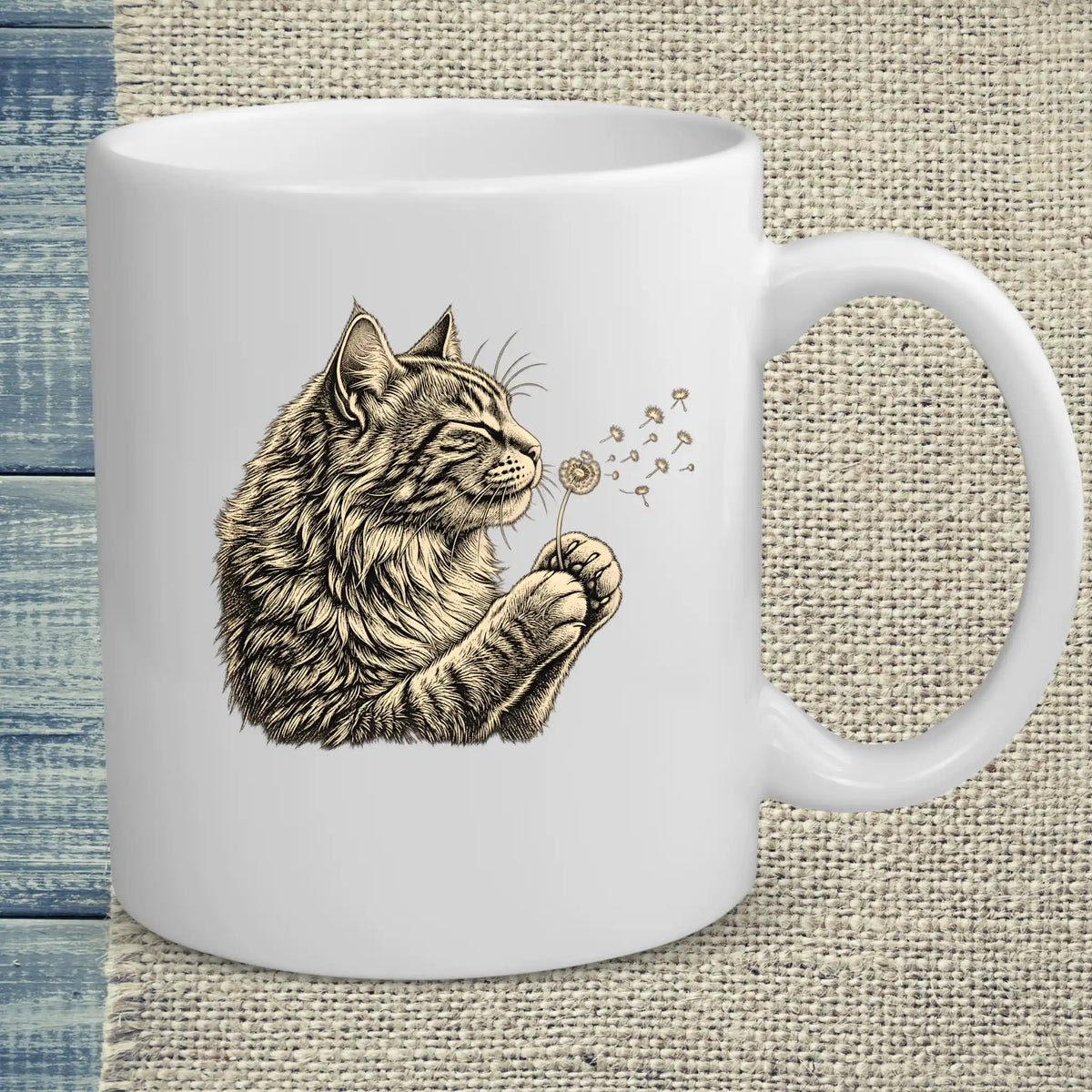 Tasse 325ml - Pusteblume - Katze