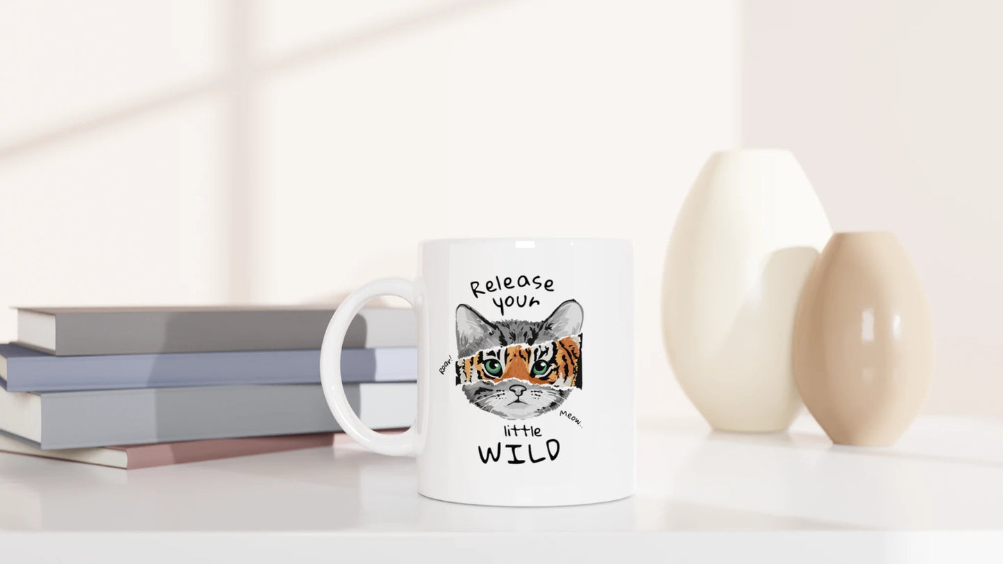 Tasse 325ml - Release your little wild - Katze
