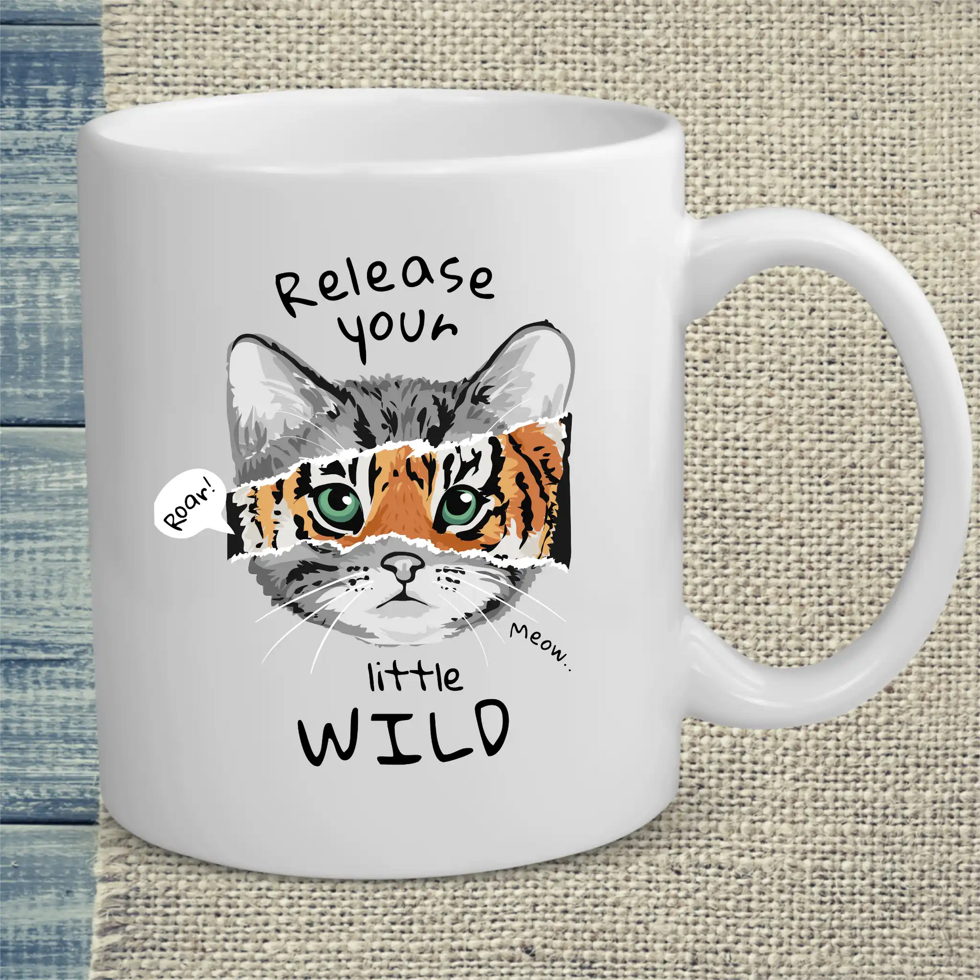 Tasse 325ml - Release your little wild - Katze