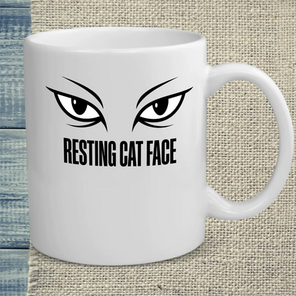 Tasse 325ml - Resting Cat Face - Katze