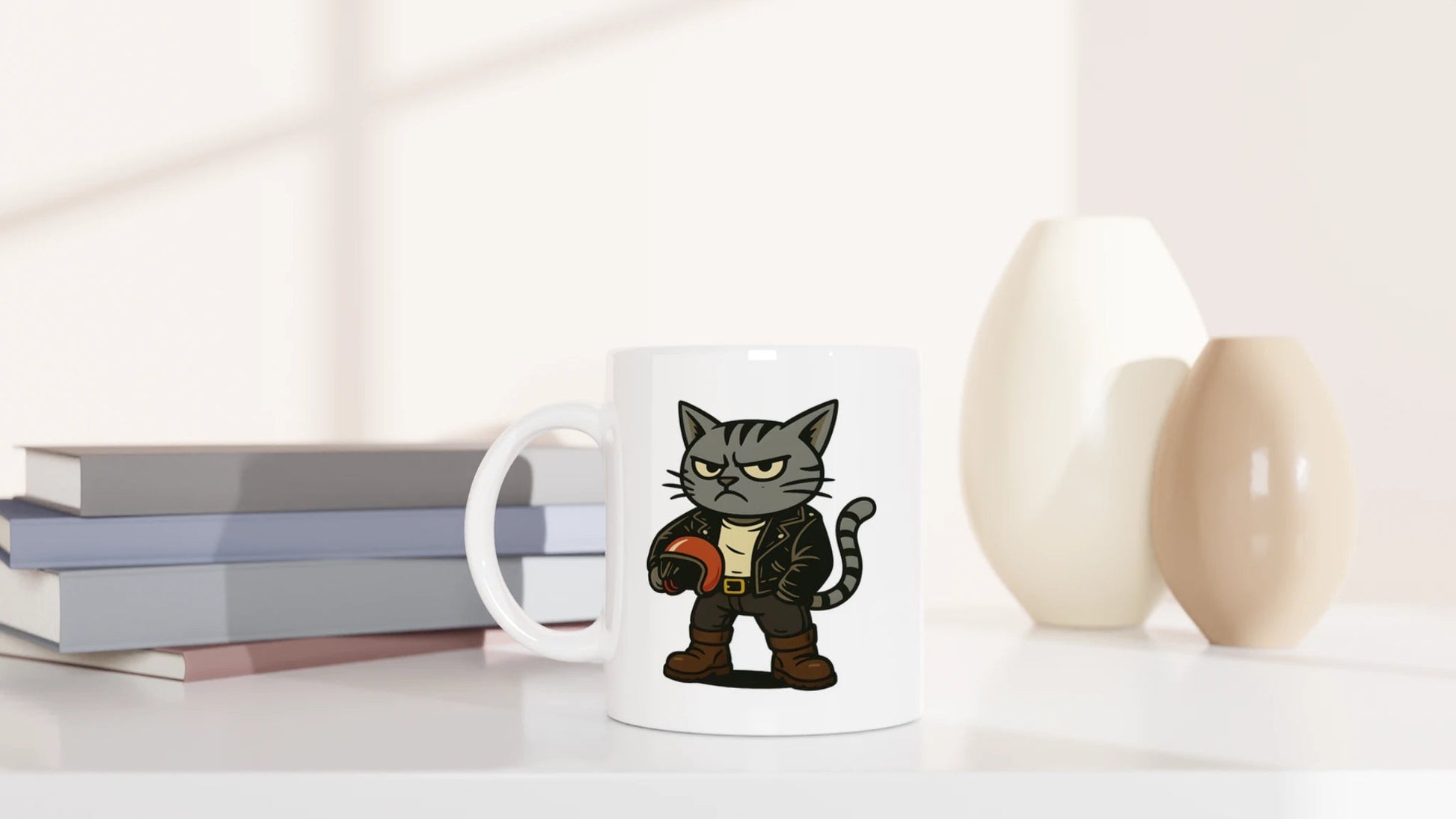 Tasse 325ml - Rocker Katze - Katze