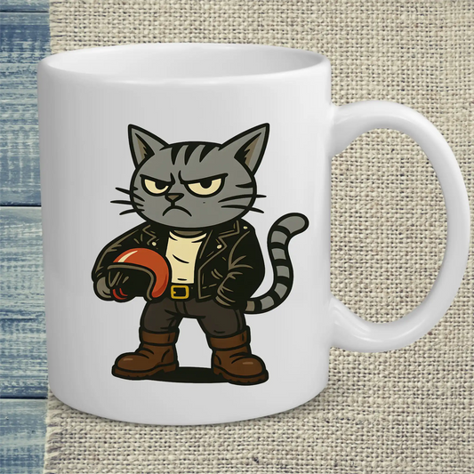 Tasse 325ml - Rocker Katze - Katze