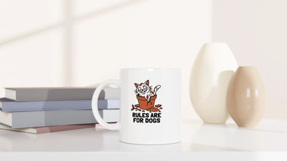 Tasse 325ml - Rules are for dogs - Katze