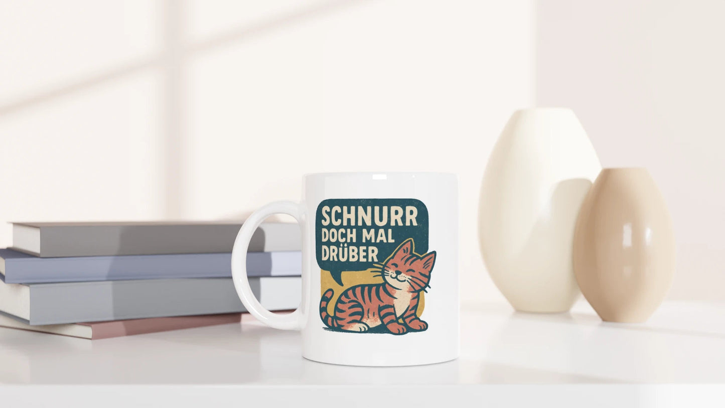 Tasse 325ml - Schnurr doch mal drüber - Katze
