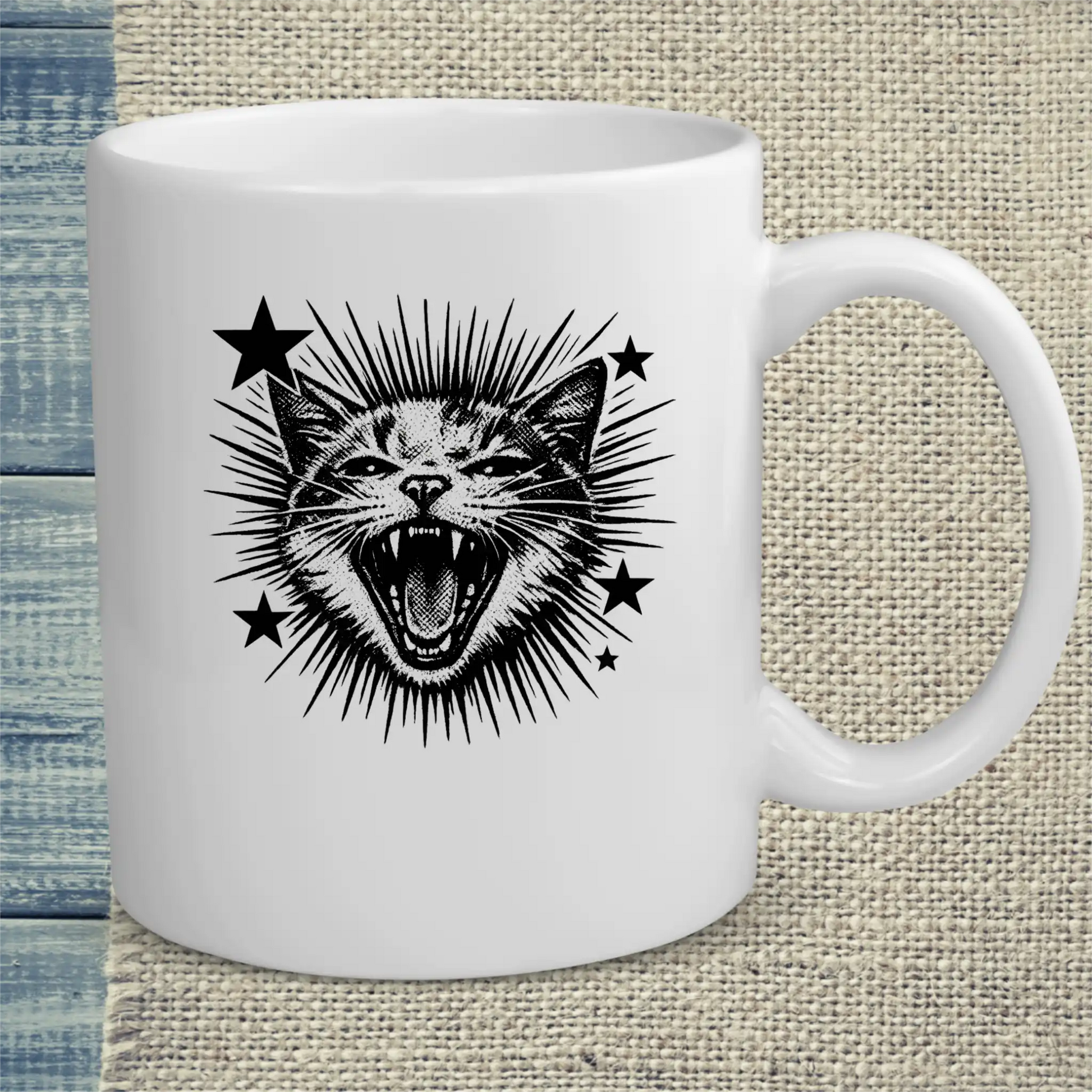 Tasse 325ml - Scream - Katze, Cat Guy