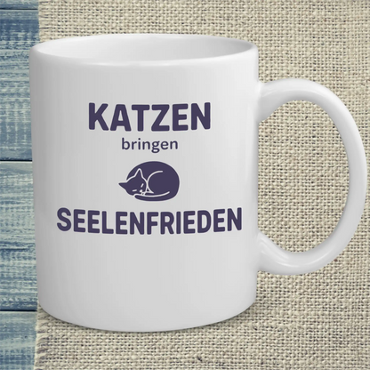 Tasse 325ml - Seelenfrieden - Katze
