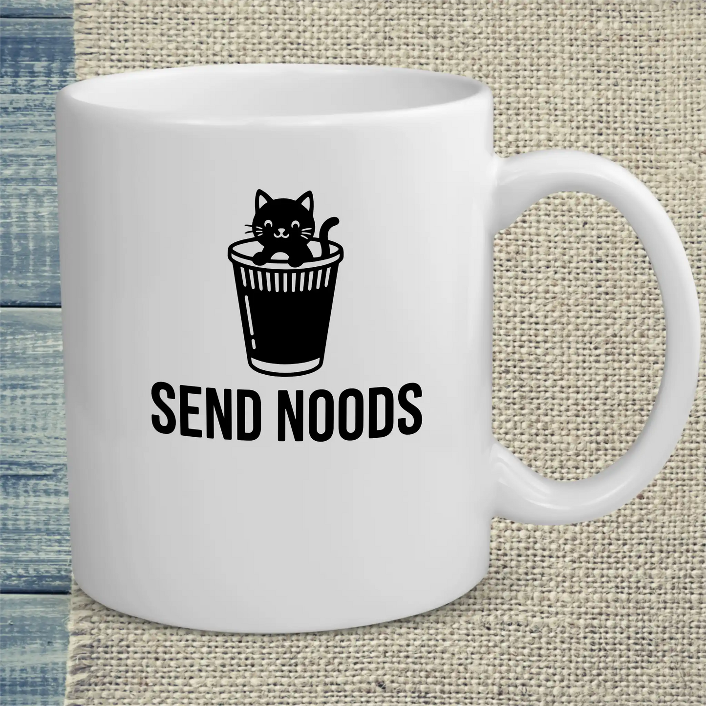 Tasse 325ml - SEND NOODS - Katze, Ramen