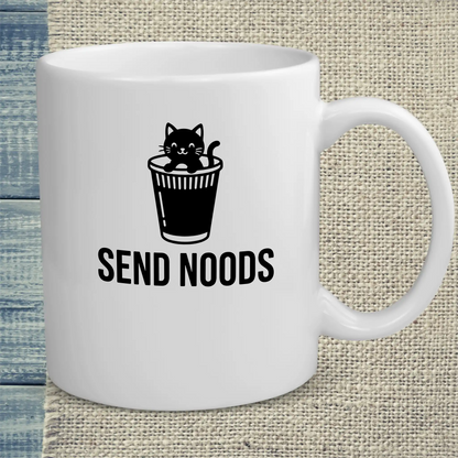 Tasse 325ml - SEND NOODS - Katze, Ramen