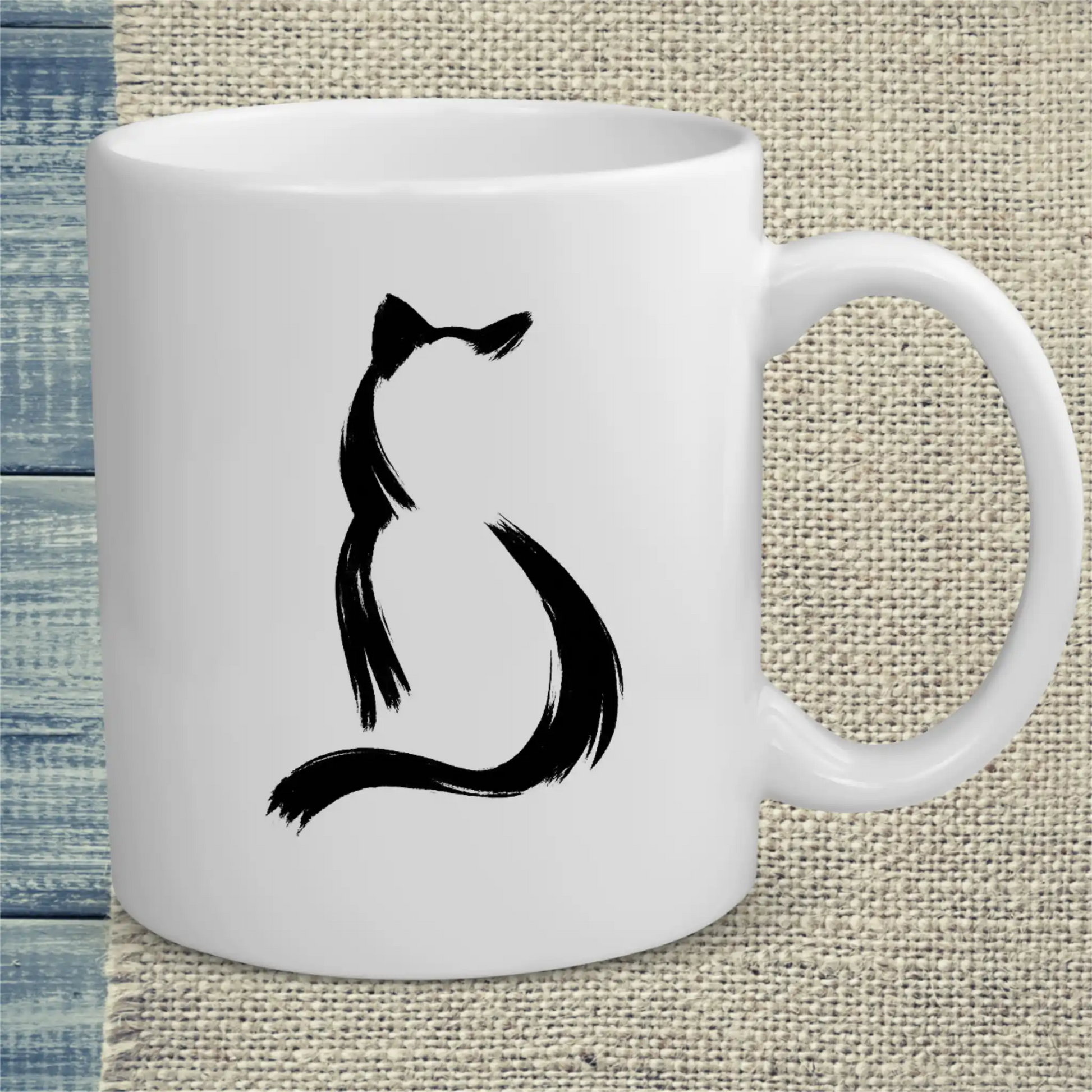 Tasse 325ml - Silhouette - Katze