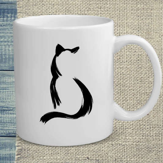 Tasse 325ml - Silhouette - Katze