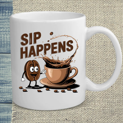 Tasse 325ml - Sip Happens - Kaffee