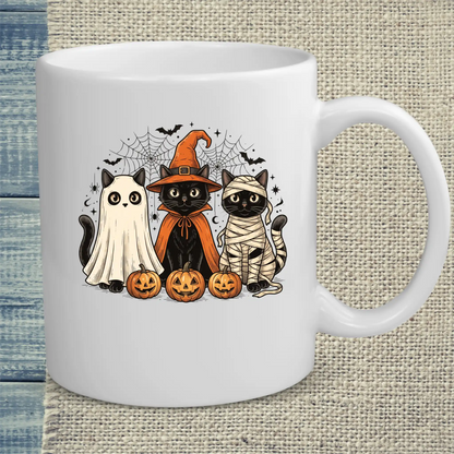 Tasse 325ml - Spooky Halloween - Katze, Halloween