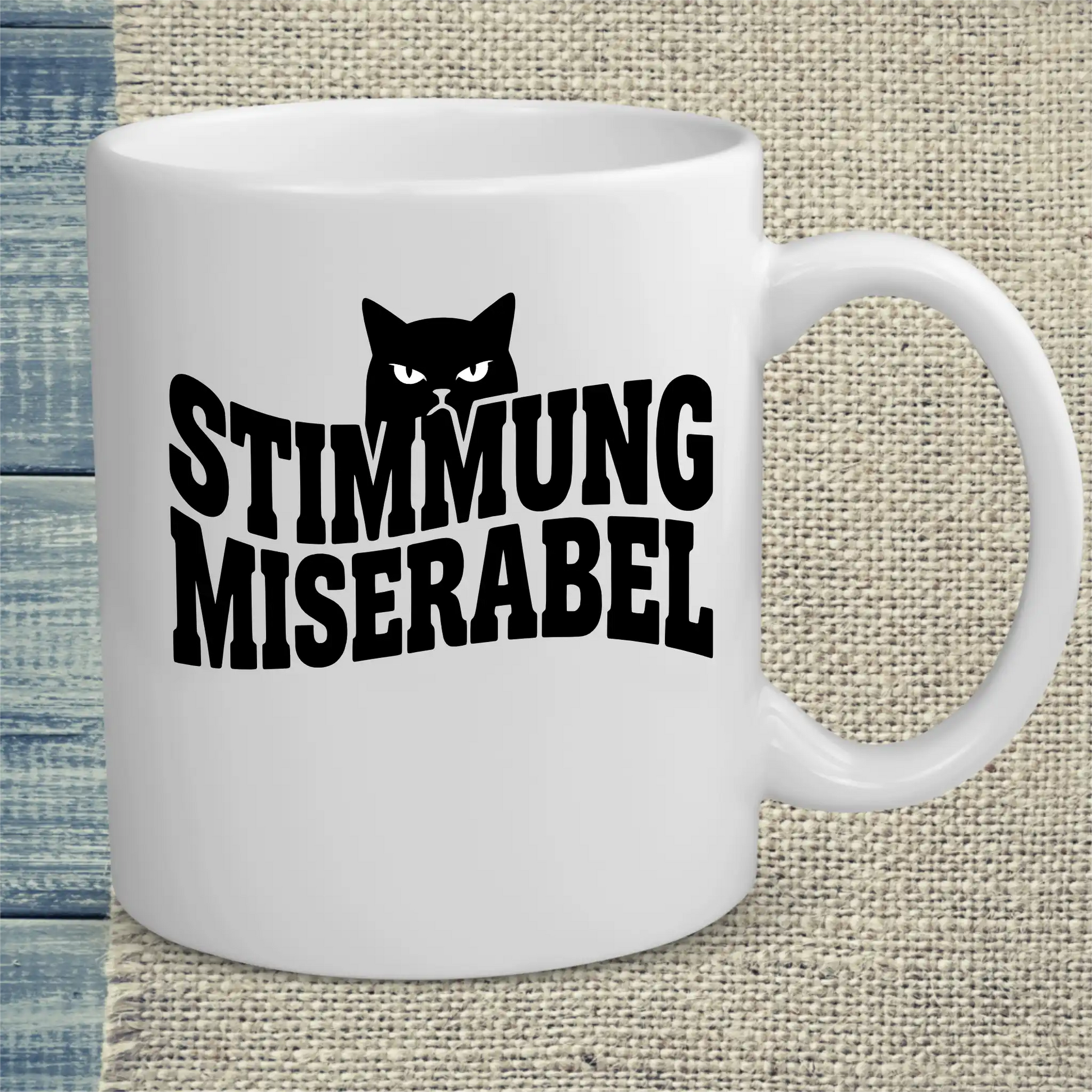 Tasse 325ml - Stimmung miserabel - Katze