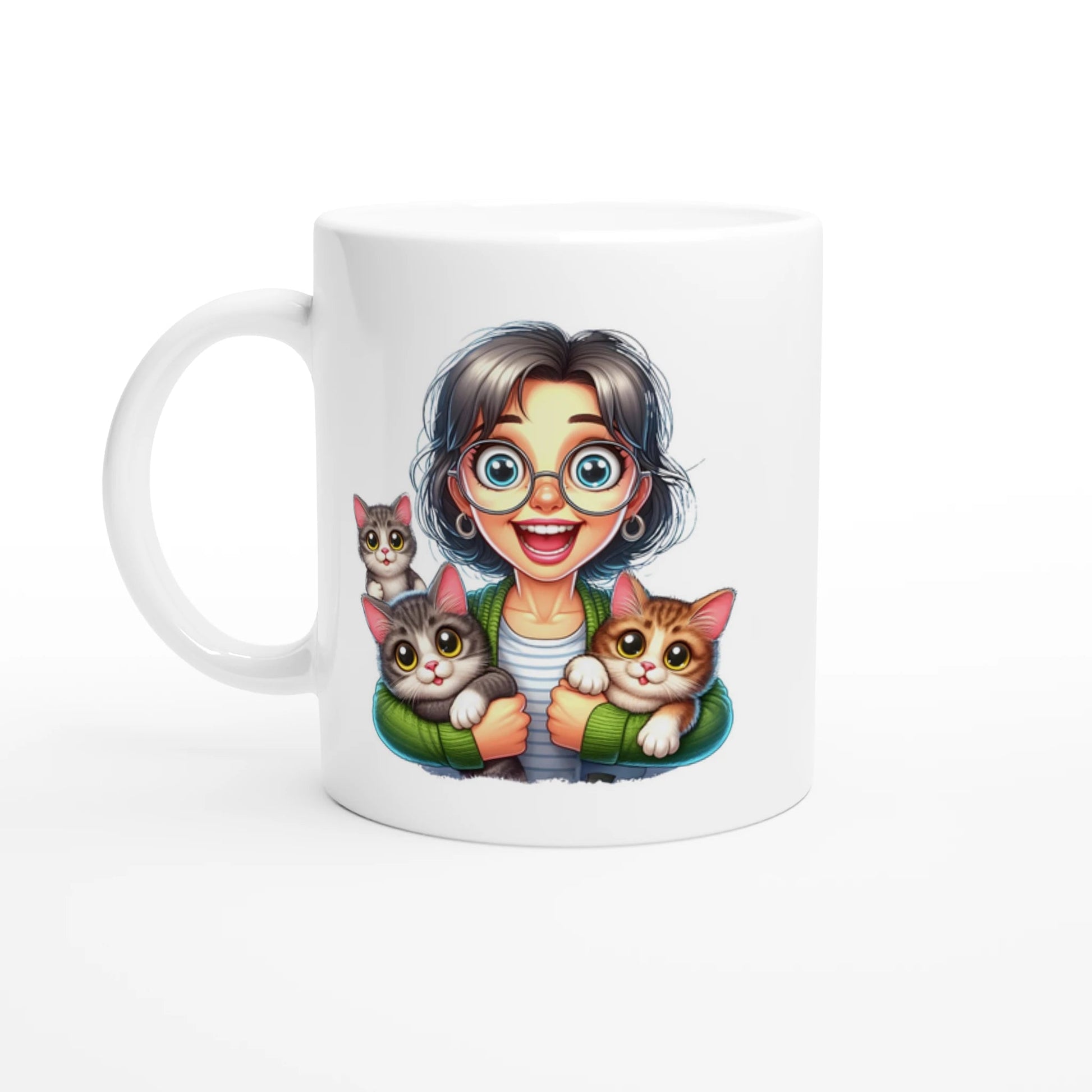 Tasse 325ml - Stolze Katzen Mama - Kaffee, Cat Lady