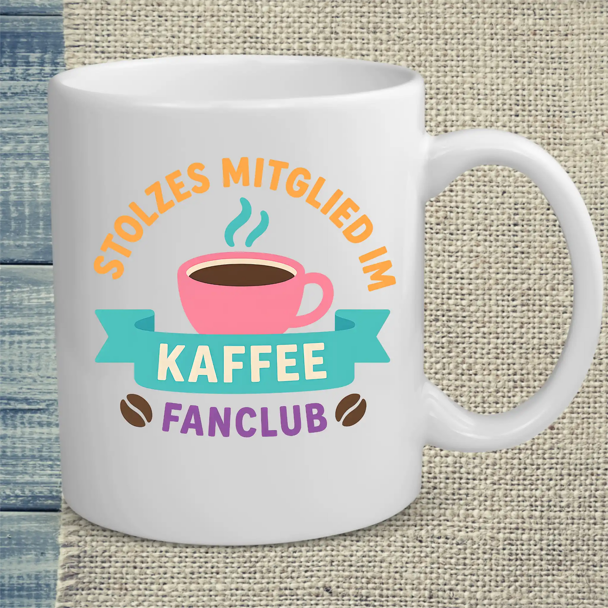 Tasse 325ml - Stolzes Mitglied im Kaffee-Fanclub - Kaffee