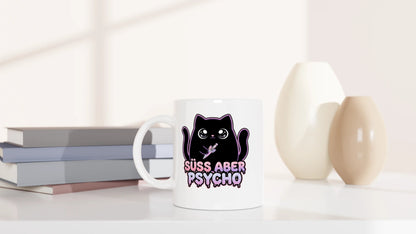Tasse 325ml - Süß aber Psycho - Katze