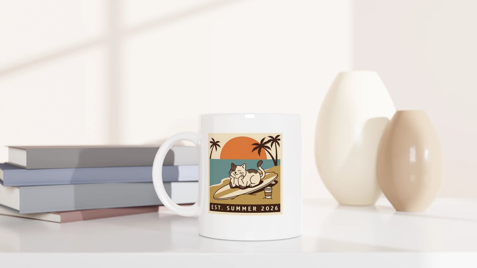 Tasse 325ml - Summer 2026 - Katze, Sommer