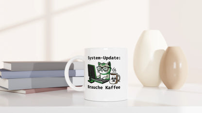 Tasse 325ml - System-Update - Katze & Kaffee, Cat Guy