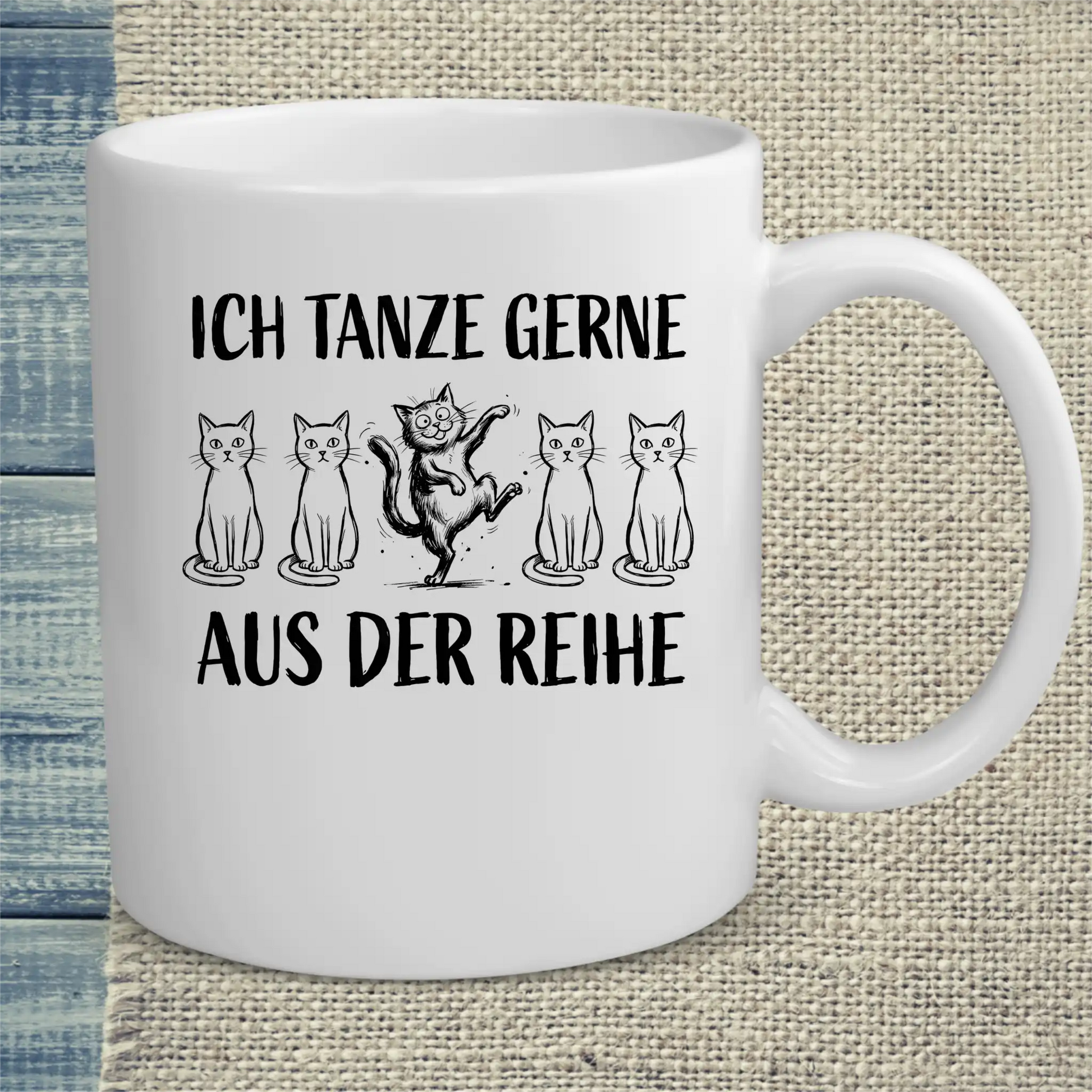 Tasse 325ml - Tanze aus der Reihe - Katze