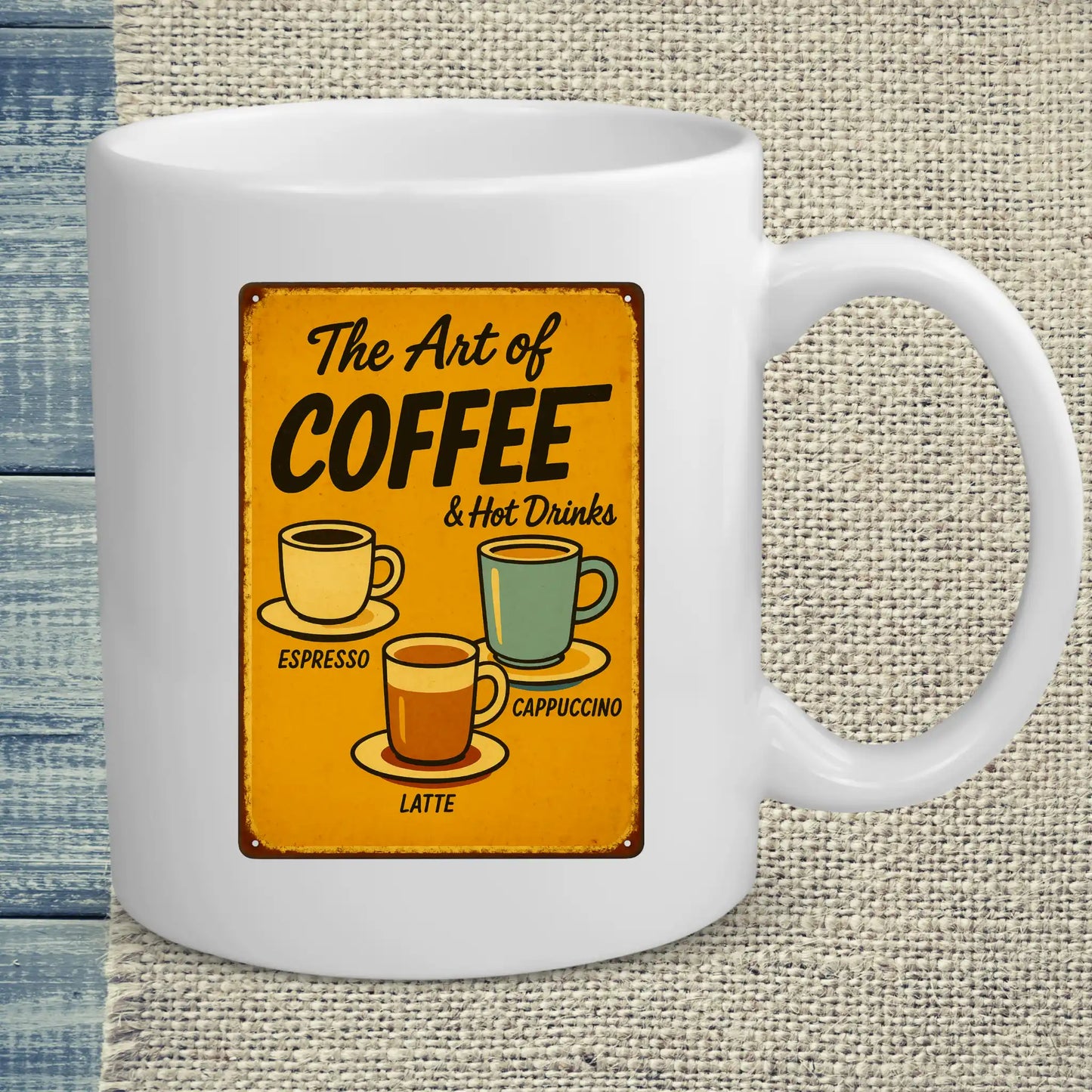 Tasse 325ml - The Art of Coffee - Kaffee, Retro