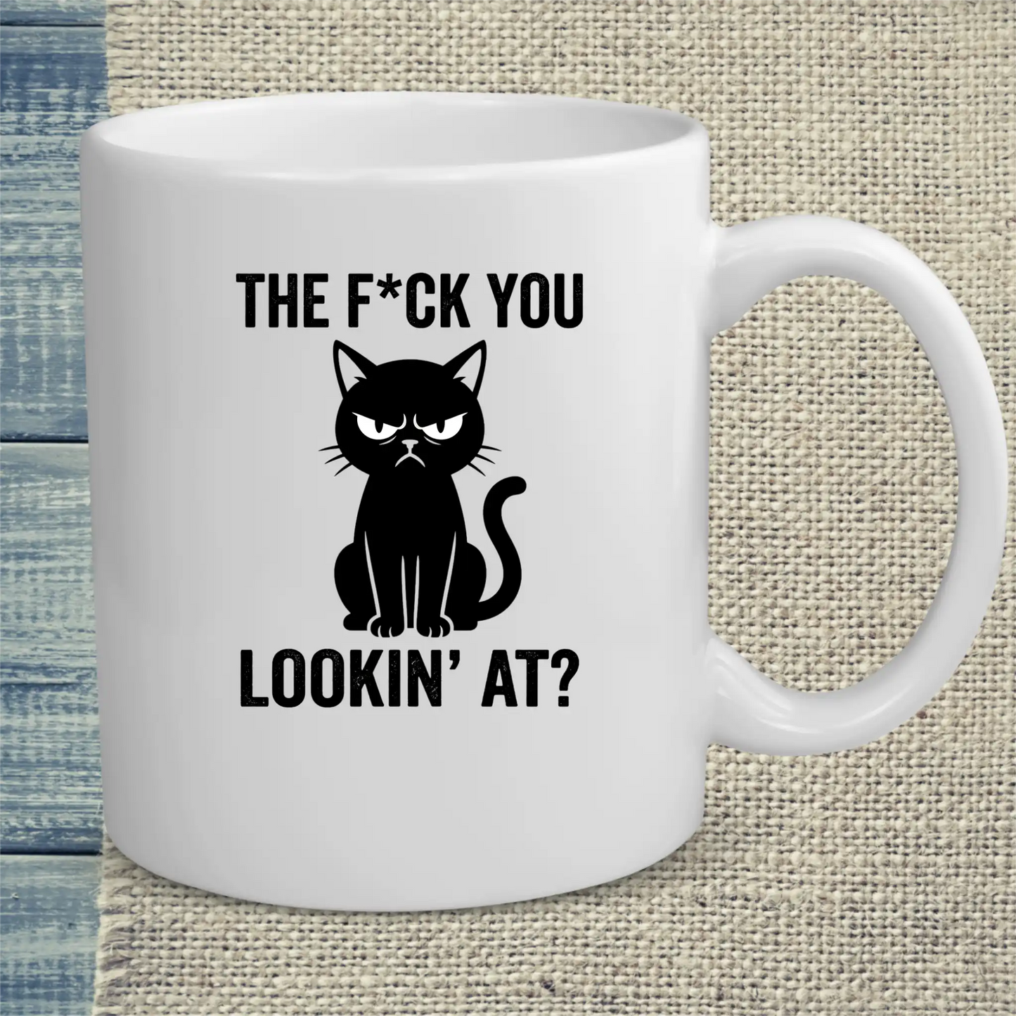 Tasse 325ml - The F*ck You Lookin At - Katze