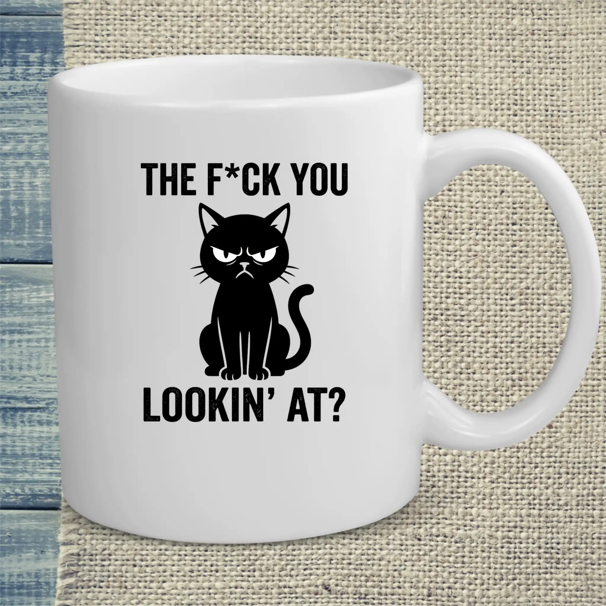 Tasse 325ml - The F*ck You Lookin At - Katze
