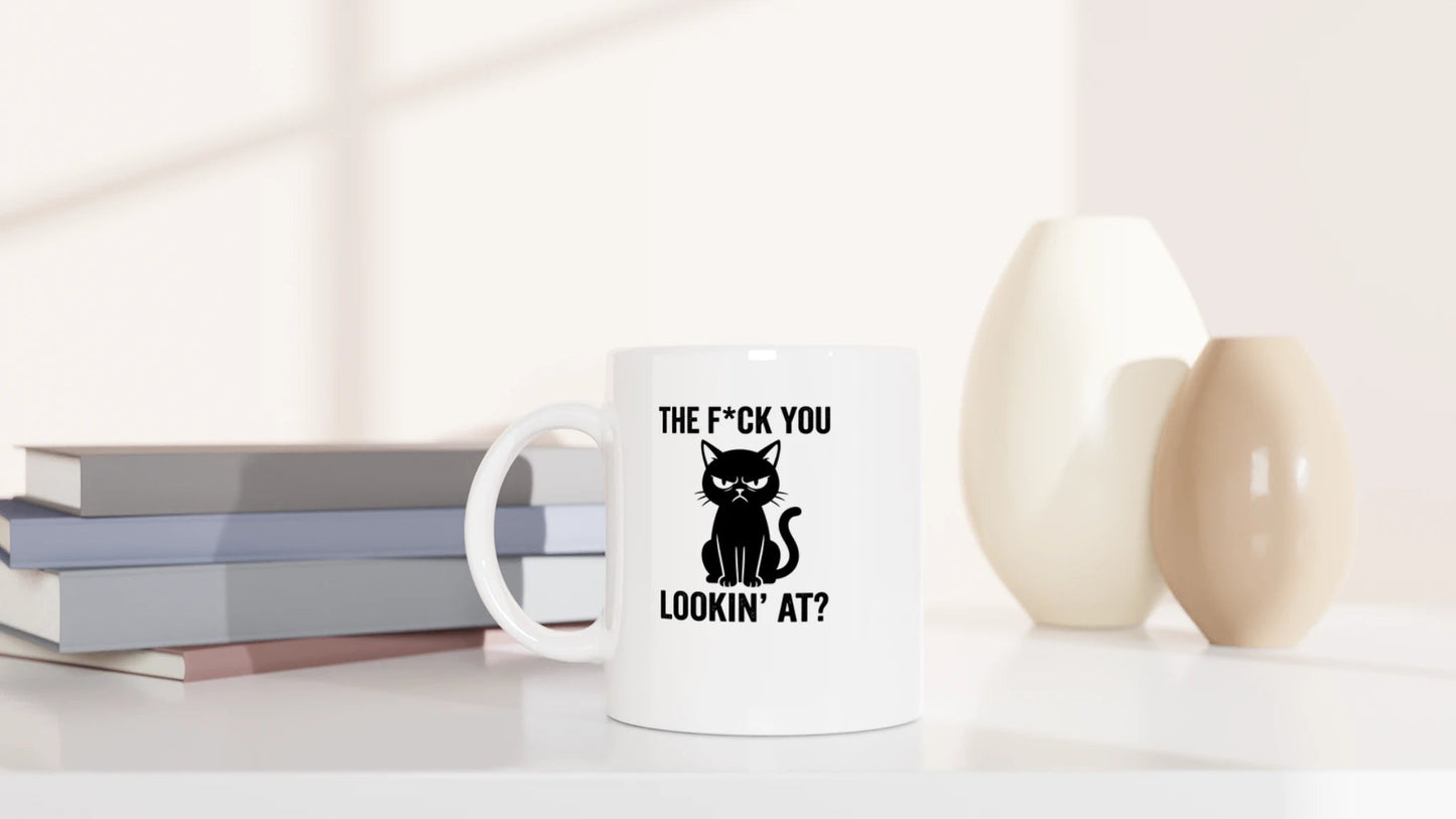 Tasse 325ml - The F*ck You Lookin At - Katze